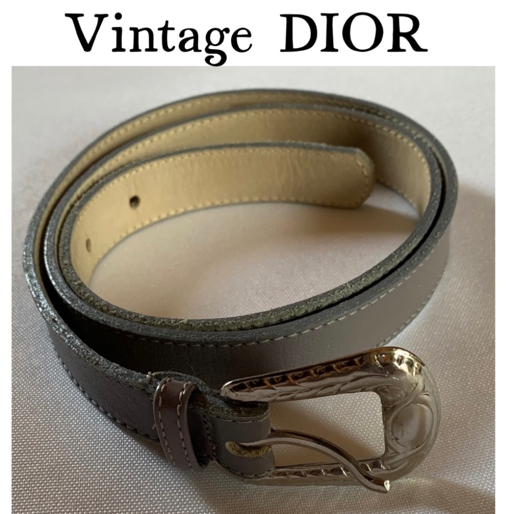 Christian Dior Vintage Genuine Leather Medium Belt!  10014